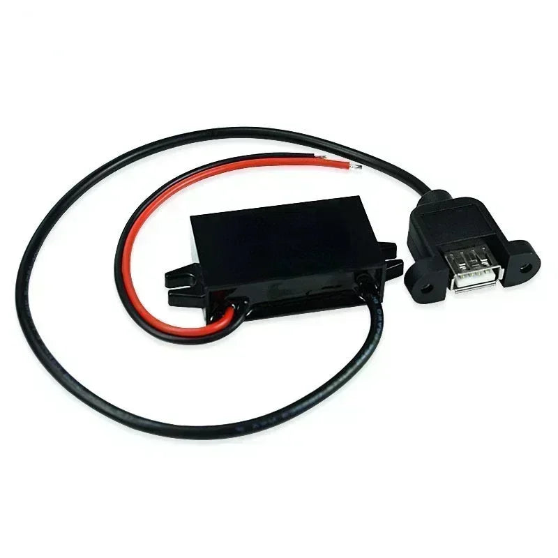 DC-DC 12V 24V 48V 60V 72V 90V To 5V 3A Voltage Regulator Power Supply Buck Module Dual USB Type-C Micro USB Output Power Adapter