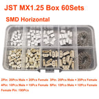 JST Box SH1.0/MX1.25/PH2.0/XH2.54/VH3.96/SM2.54/SYP Pitch Connector Terminal Kit SMD/Straight/Right Angle Type DIY