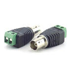2/5/10pcs 12V DC BNC Male Female Connector Coax CAT5 Video Balun Adapter Plug For Led Strip Lights CCTV Camera Accessories B5