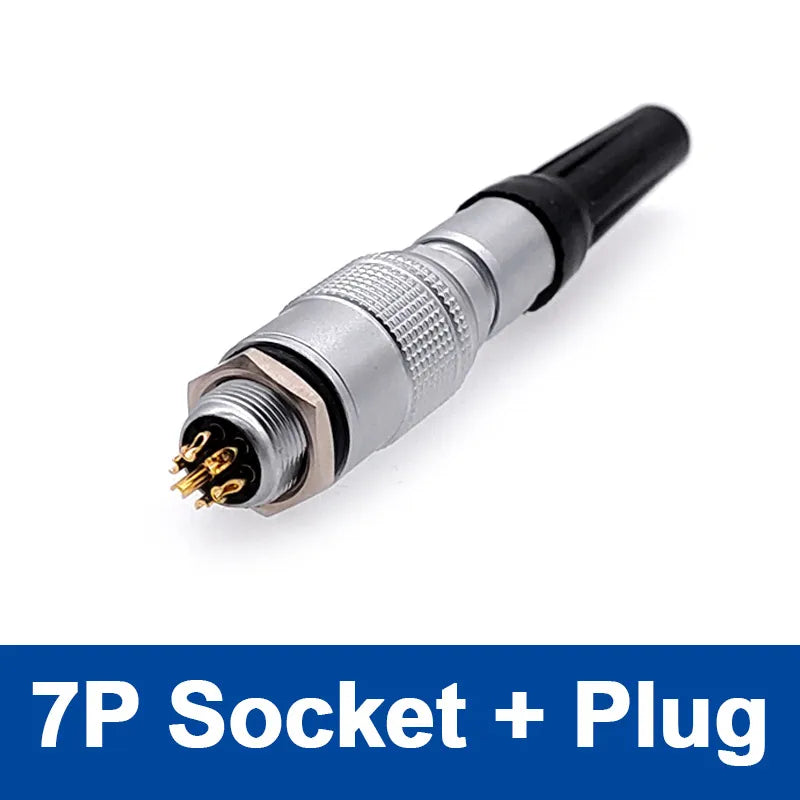 YC8 Mini Circular Connectors 8mm 2 3 4 5 6 7pin Sensor Connector Docking Push Pull Self Lock 8mm