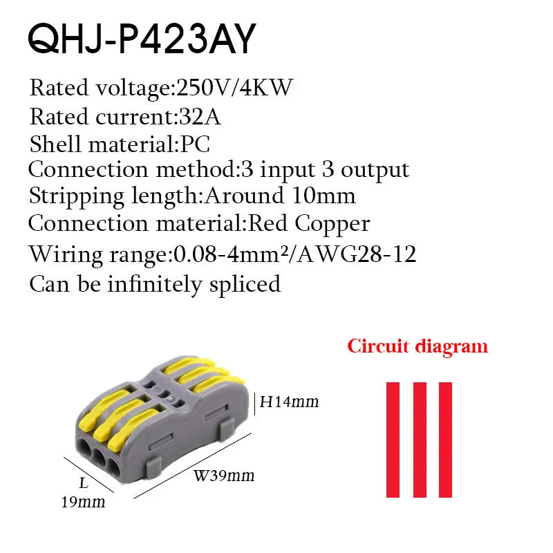 Wire Connector 222 3 4 5 Pin Splicing Terminal Blocks Led Strip Lighting Electric Quick Connectors Mini Conductor Rail Conector