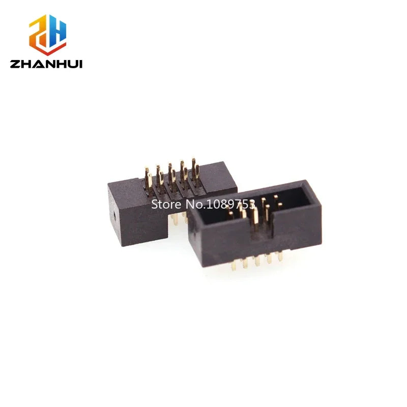 5Pcs 1.27mm Pitch IDC Box Header Connector 8-60P Straight Pin DIP Socket for FC Ribbon Cable PCB Board Terminal Block