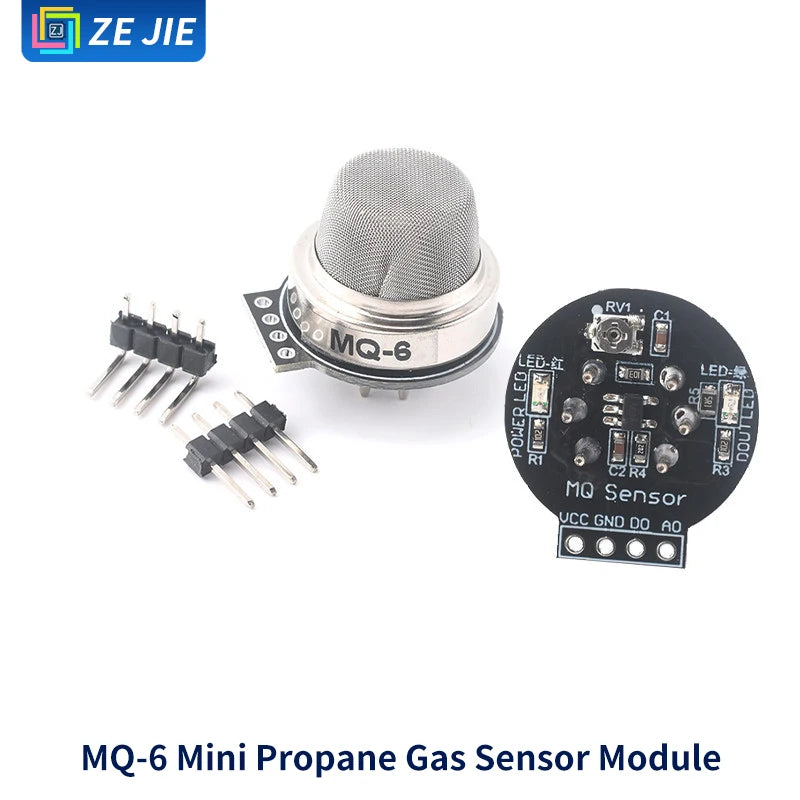 Smoke Gas Sensor Module MQ‑2/3/4/5/6/7/8/9/131/135/136/137, Alcohol Detection