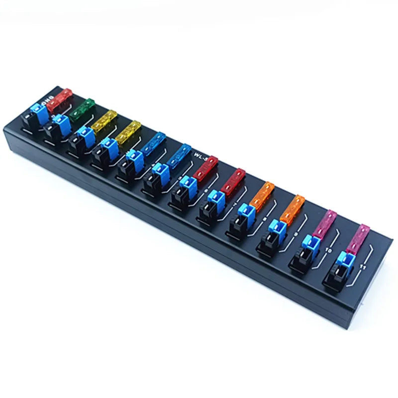 WELL LONG WL-50B  12-Port Anderson Connector Power Splitter Strip  Fixing Fuse Distributor DC 36V 45A.