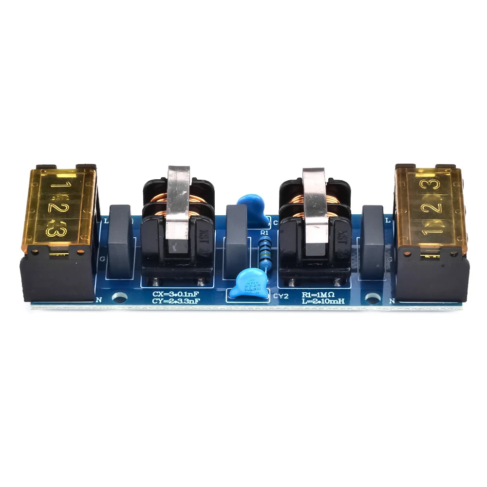 25A 6A Power Filter Board EMI High Frequency Two-Stage Power Supply Low Pass Filter Module Power Management EMI Filter