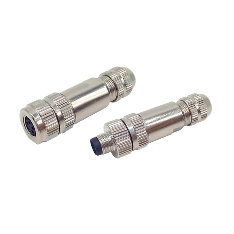 M8 Sensor Connector Waterproof Male&Female Plug Straight Angle Screw Threaded Coupling 3pin 4pin 5pin 6pin 8pin
