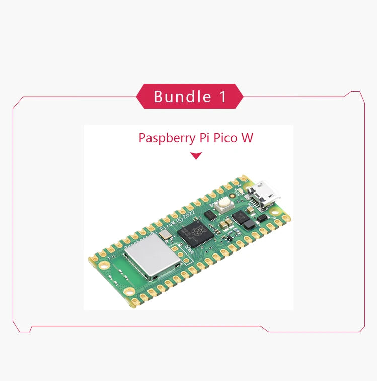 Original Raspberry Pi Pico W with Wireless WiFi Development Board, Pico or Pico H with Pin Header, Support MciroPython/C++
