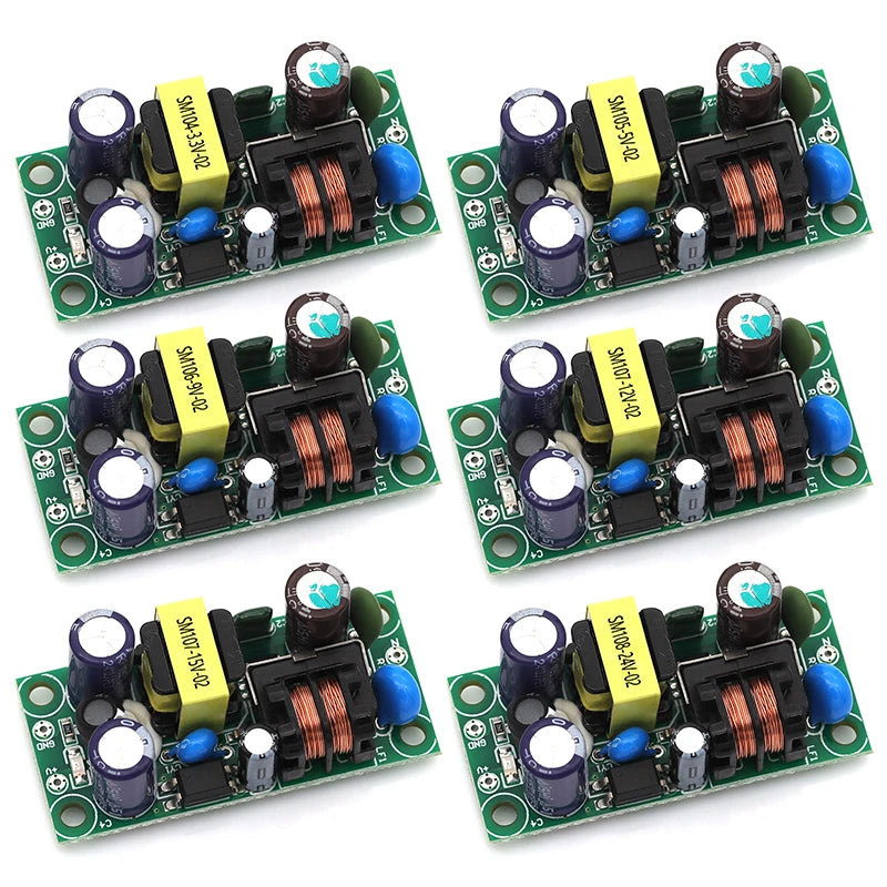 1-10Pcs AC-DC Power Supply Module AC 110V 220v to DC 3.3V 5V 9V 12V 15V 24V Isolated Switching Power Supply Board PLG06A-12
