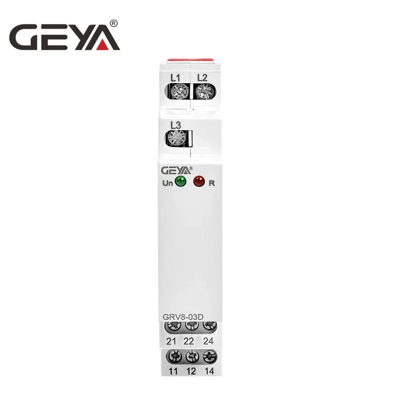 GEYA GRV8-03  Voltage Monitoring Relay Phase Sequence and Phase Failure Protection Relay 8A 10A 1SPDT 2SPDT