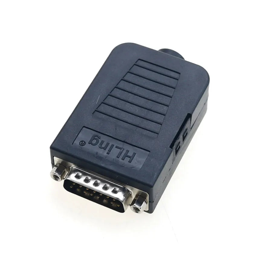 DB9 DB15 DB25 Connector D-SUB 9 15 25 Pin Male Female Plug RS232 RS485 Breakout Terminals 21-24 AWG Wire Solderless Connectors