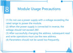 RS485 Modbus RTU 2-Ch DIDO Relay IO Expansion Module, High Precision Digital Input Output Controller, Industrial PLC Board DIY