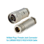 10Pcs/lot L16 N Male Female Clamp Solder For RG213 LMR400 7D-FB Plug Cable Brass Straight Coaxial RF Connector Adapters