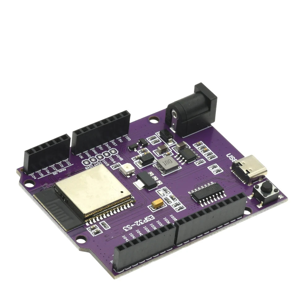 D1 R3 Board for ESP32-S3, WiFi BT-Compatible Flash N8R2 N16R8, CH340 Wireless Module Compatible with UNO ESP-32 Dev Board
