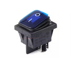 KCD2 KCD4 ON-OFF ON-OFF-0N 4/6Pin Sealed Waterproof Auto Boat Marine Rocker Switch With Black Red Green LED 16A 125V 20A 250V AC