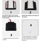 Touch Sensor Switch DC 12V 24V 5A 60W LED Smart Single Key Mirror Light Switch Touch Dimmer Switch For Bathroom Mirror