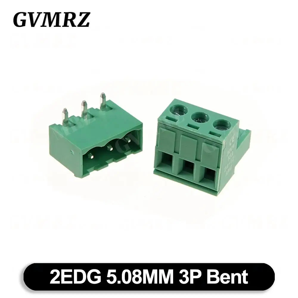 5Set/lot KF2EDGK Terminal Block Male Female 5.08 mm Plug-in Seal PCB Connector 2EDG PCB 2P 3P 4P 5P 6P 7P 8P 9P 10P 12P
