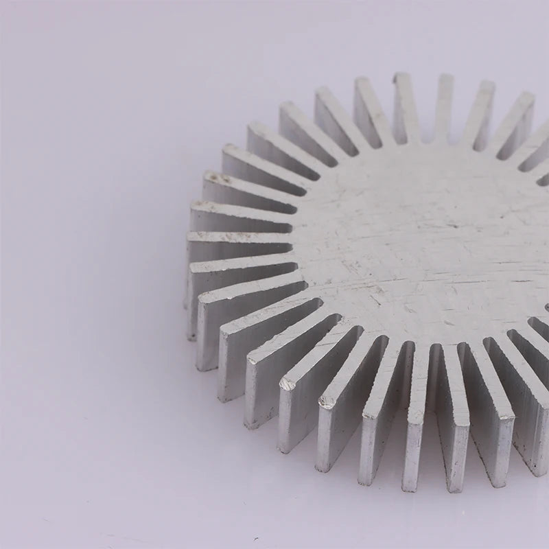 COB Radiator Diameter 50mm 3~7W High Power Led Heatsink Sunflower Solid Radiator Round Alloy Aluminum