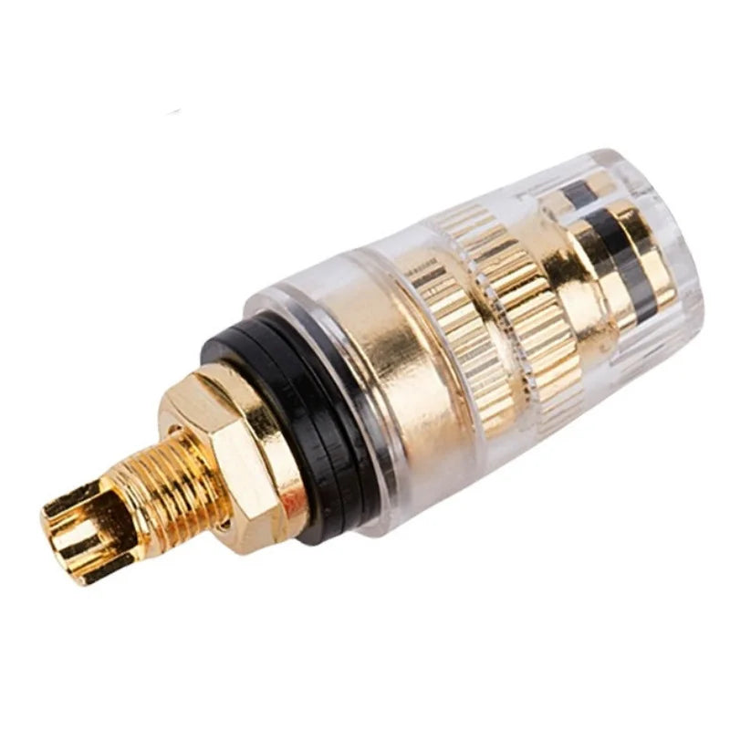 DIY speaker terminal connector binding post amplifier Pure cupper Gold-plated Banana socket junction Box M8