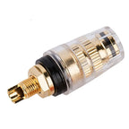 DIY speaker terminal connector binding post amplifier Pure cupper Gold-plated Banana socket junction Box M8
