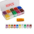 80Pcs 12V 3A 5A 7.5A 10A 15A 20A 25A 30A 35A 40A Standard Blade Car Fuses Assortment Car Blade Fuse Auto Boat Motorcycle Fuse