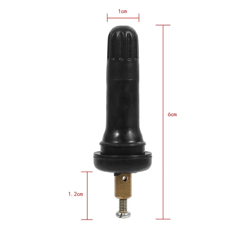 4Pcs TPMS Tire Pressure Monitoring System Anti explosion Snap In Tire Valve Stems