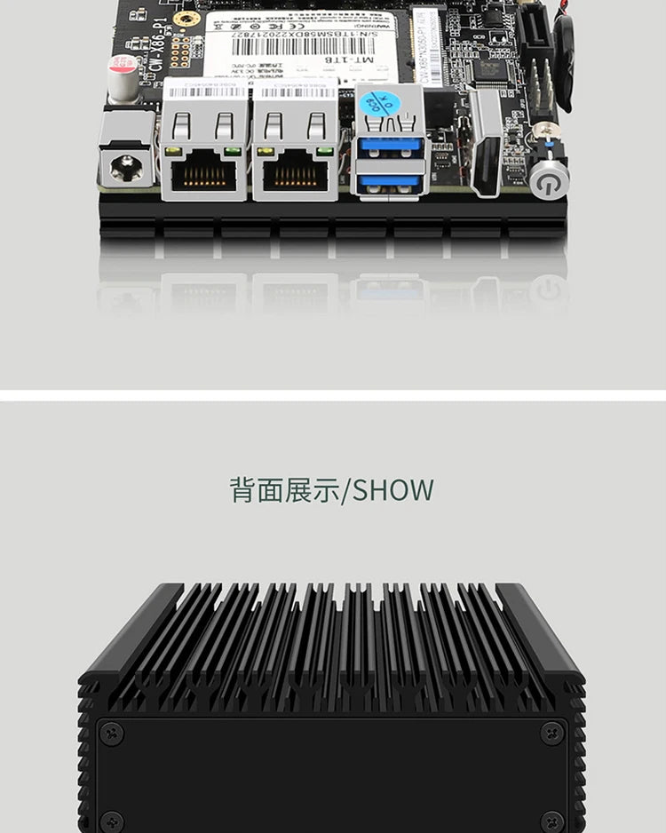 CPU Intel N3700 mini host 6W low power consumption X86-P1 soft routing quad core quad thread