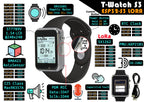T-Watch-S3 Programmable Touchable Watch Integrated ESP32-S3 WIFI Bluetooth LoRa BMA423 Sensor MAX98357A Mic Speaker Random color