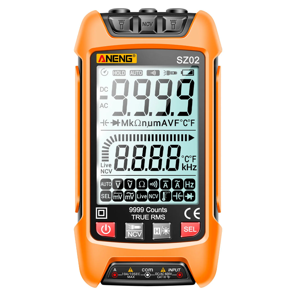ANENG SZ02 Diode Tester Multifunctional Digital Multimeter True RMS Smart AC/DC Current Voltage Auto Range Multimetres Tools