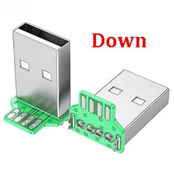 MICRO MINI 5P Type-C USB To Dip PCB Converter Adapter 90 Degree Right Angle Breakout Board Repair Welding Socket Connector Port