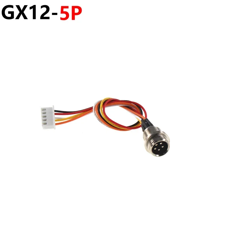 M12 Aviation Plug 2 3 4 5 6 Pin Male Head Adapter Cable Connector GX20 GX16  GX12 to XH2.54 Terminal Wire Extension Line 15-30cm