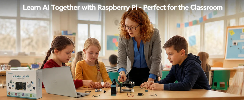 SunFounder AI Fusion Lab Kit for Raspberry Pi 5/4/3B+/Zero 2w, LLMs ChatGPT/Gemini/Grok, YOLO&OpenCV & MediaPipe, Python