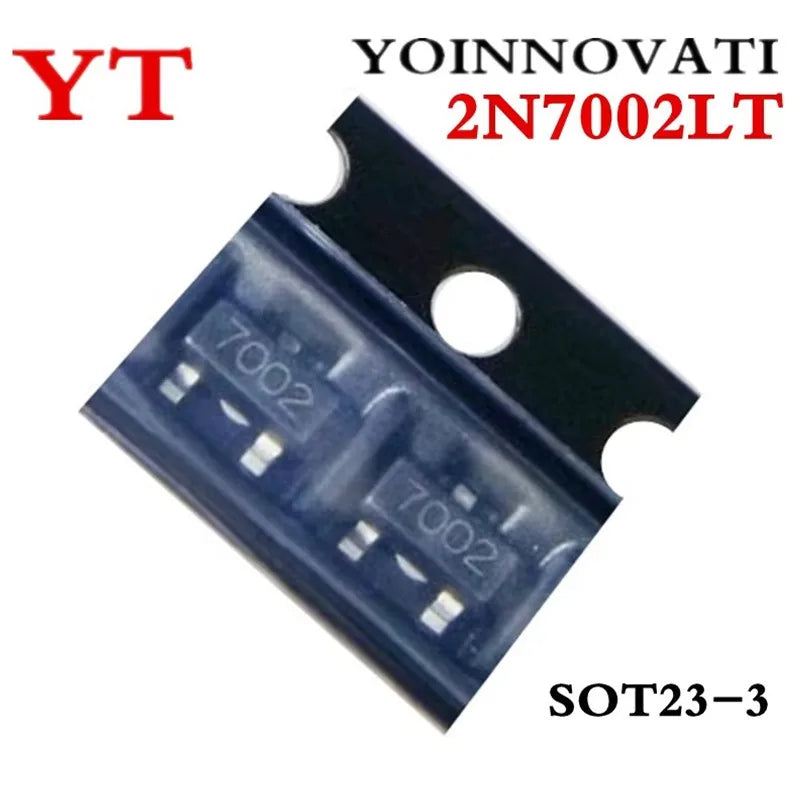100pcs/lot 2N7002LT 2N7002 7002 N-Channel MOSFET N-CH SOT23 Best Quality.