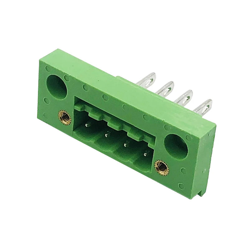 Through-the-wall 2EDGWB-5.08mm Plug-in Terminal Block with Screw Fixed Panel Pin Base 2P3P4-24P Cable Connector
