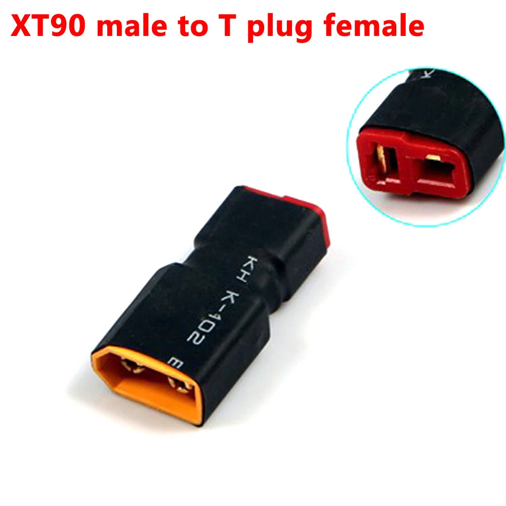 XT60 XT90 Plug Male / Female To T Plug Female / Male Connector Conversion Adapter No Wire for RC Airplane Quadcopter Parts