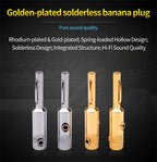 YYTCG- Connector Corrosion resistant banana plugs, audio, video, amplifiers, speakers, cable jacks, 4Pcs