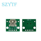 10PCS MICRO MINI5P type-c USB To Dip Female B-type Square Interface Printer Mike PCB Converter Adapter Breakout Board