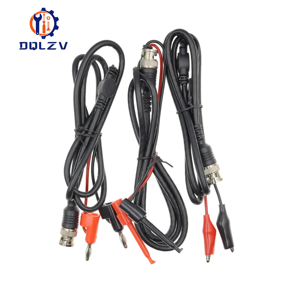 1M BNC Q9 to Dual Alligator Clip Oscilloscope Test Probe Leads 4MM Banana Plug Cables Connector Dual Tester Tools for