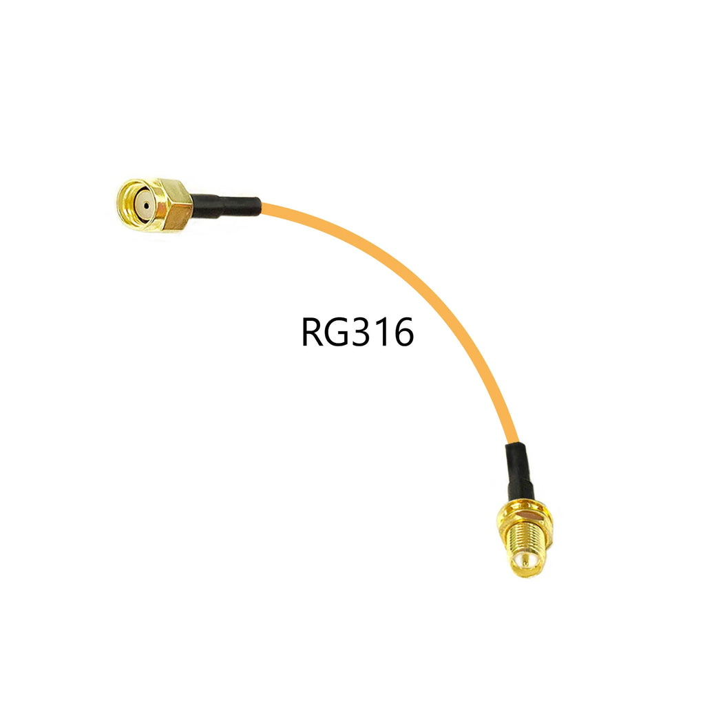 Wifi Router Extension RP SMA Male to Reverse Female Pigtail Cable Adapter RG316  RG174 RG178 RG58 RG142