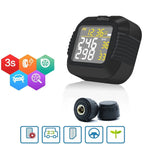 Infitary Motorcycle TPMS Tire Pressure Monitoring System Big Wireless LCD Colorful Display Shift For Status Precise Digital Moto