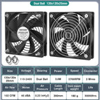 EC Axial Fan 60mm 80mm 90mm 120mm Ball Brushless Fan Cooler AC 110V 120V 220V 230V 240V Computer Case Fan 6025 8025 9225 12038
