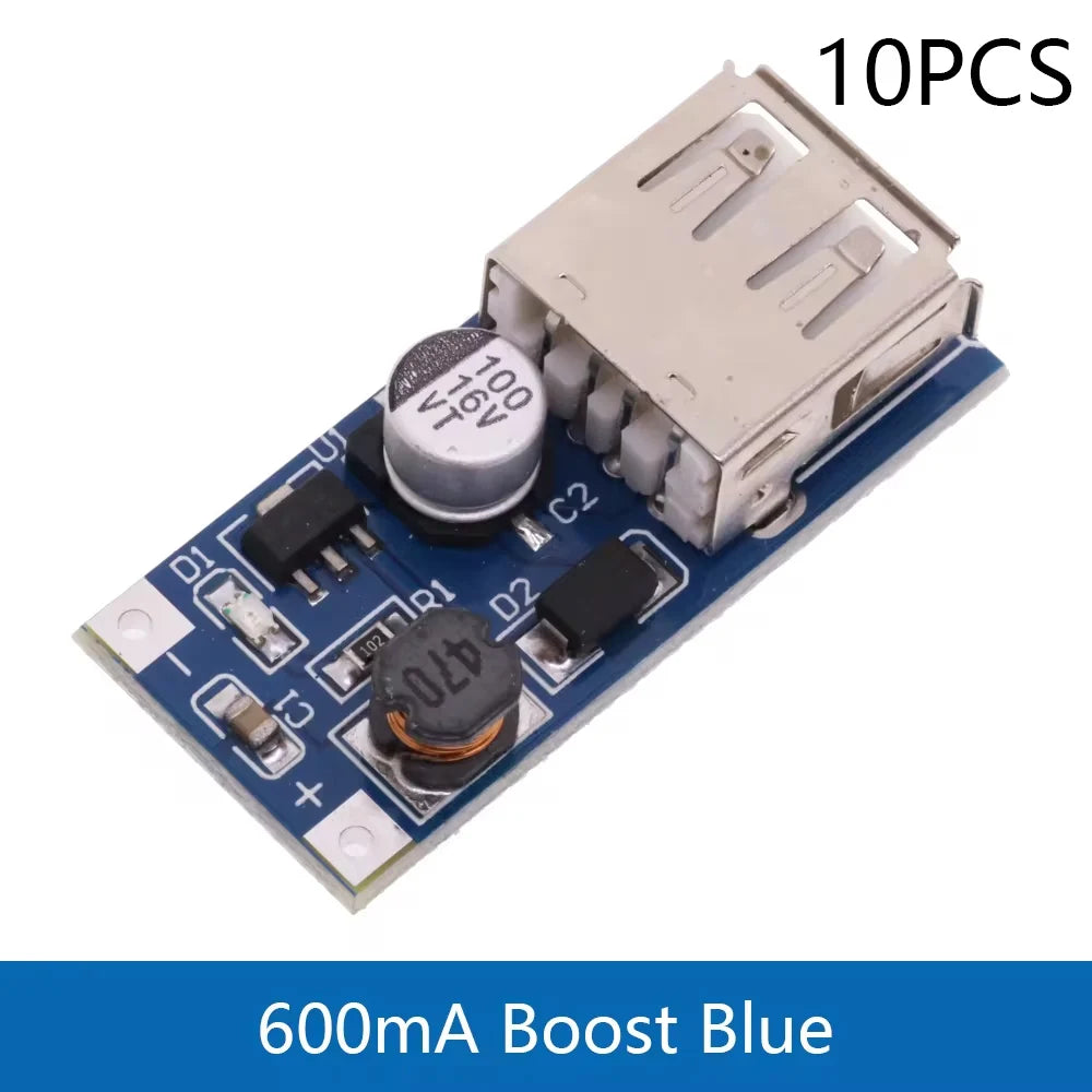 1/5/10PCS DC-DC Boost Module (0.9V ~ 5V) 600mA Boost Converter Step Up Module USB Mobile Power Boost Board TP4056 18650