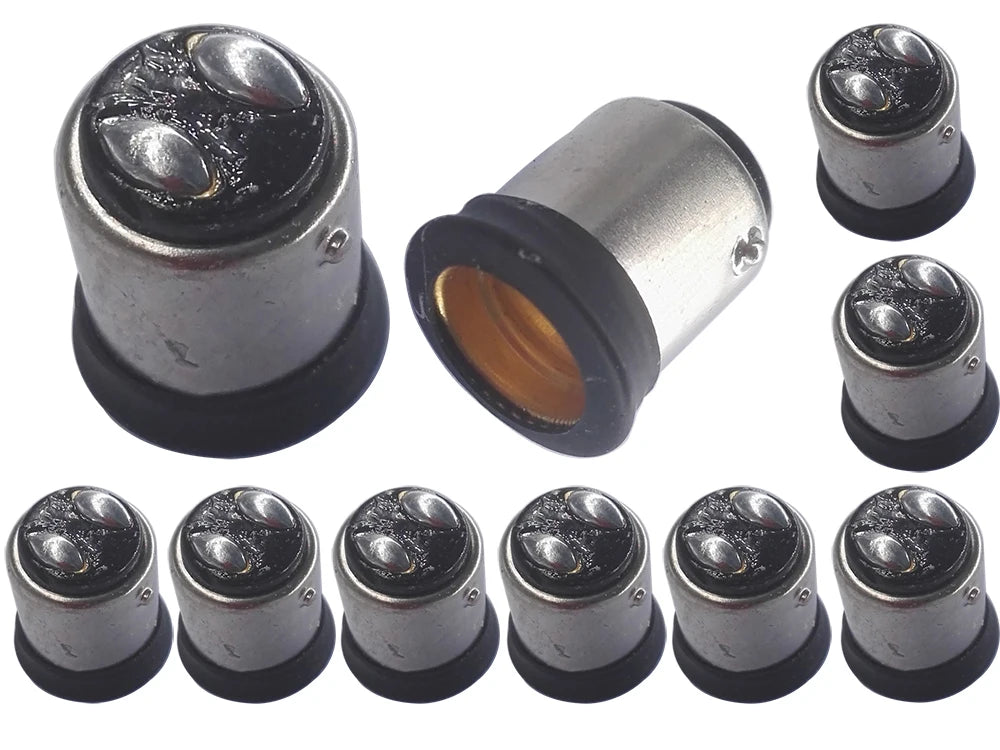 10pcs BA15D To E14/E12 LED Chandelier Lampholder Light Socket Adapter EU E14/ US E12 Candelabra To Ba15d Lamp Base Converter