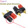 1/2PCS Banana Plugs Couple Terminals Red Black Connector Amplifier Terminal Binding Post Banana Speaker Plug Jack M20