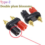 1/2PCS Banana Plugs Couple Terminals Red Black Connector Amplifier Terminal Binding Post Banana Speaker Plug Jack M20