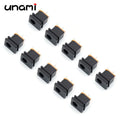 10Pcs DC Power Jack Socket Female Connector 5.5x2.1mm 3.5x1.3mm DC005 DC022 DC099 DC Plug Socket Nut Panel Mount Adapter