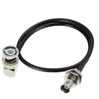 RG58 Cable BNC To BNC Male Female Q9 Plug Jack L TYPE Connector Copper Extension RF Brass Coaxial Wire Coax Jumper Pigtail Cable