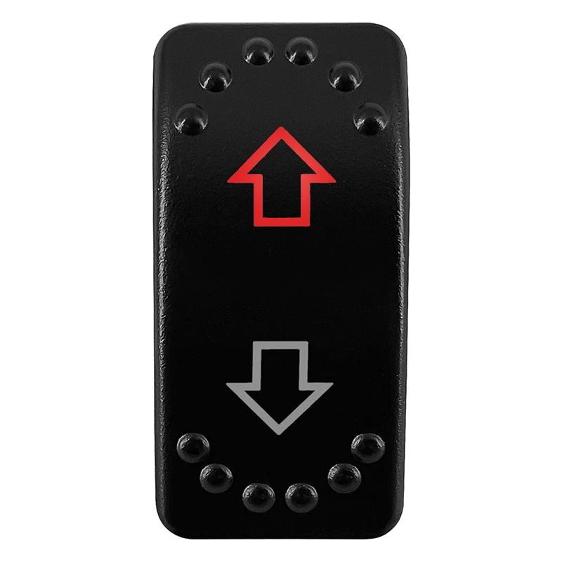 12V/24V Waterproof DPDT Momentary Rocker Switch ON-OFF-ON Arrows Winch In/Out Up/Down Toggle for Jeep, Dump Trailer, Truck, Boat