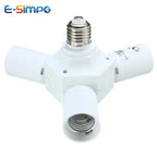 1pc E27-4E27 7E27 E26CFL LED Lamp Base Light Socket Splitter Extender Universal 250V2A Medium Edison Screw Lamp Holder Adapter