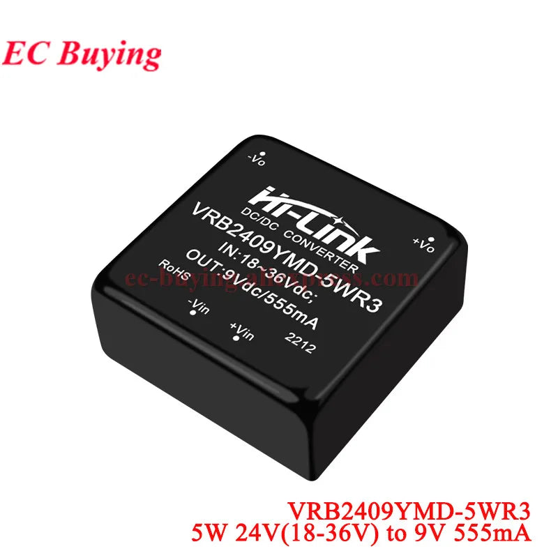 DC-DC Isolated Converter Power Supply Module 5W DC 12V 48V to 15V/5V/12V 24V to 5V/12V HLK-5D2405/5D1205/5D1212/5D1215/5D2412