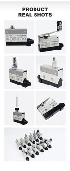 Waterproof AZ Micro Limit switch 10A 250V AZ-7312 AZ-7311 AZ-7121 AZ-7120 Small Roller Lever Travel Switch without fixation